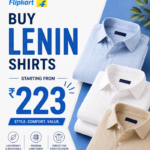 Linen Shirts Starting from Rs 223 on Flipkart
