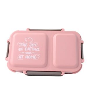 BPA Free Steel Lunch Box with Stainless Steel Compartments