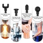 Cordless Deep Tissue Massage Gun with 4 Heads & 6 Speed Levels | Full Body Massager - Image 3