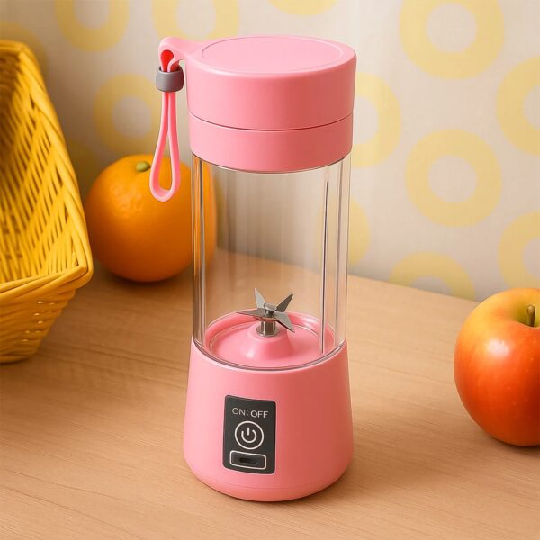Portable USB Electric Juicer Blender Cup with 6 Stainless Steel Blades 380ML