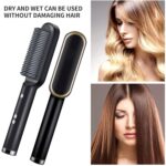 Electric Hair Straightening Brush with Ceramic Coating | Fast Heat Hair Straightener - Image 2