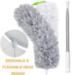Extendable Microfiber Duster with Flexible Head and Telescopic Handle