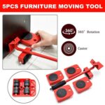 Heavy Duty Furniture Moving Tool Set with Lifter & Rollers | Furniture Shifting Kit - Image 3
