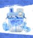 2 in 1 water bottle with dual compartments straw and strap design for kids school travel