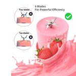 Portable Juicer Blender with 6 Stainless Steel Blades - Image 5