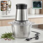 2L Stainless Steel Electric Food Processor | Vegetable Chopper & Mixer Grinder - Image 3