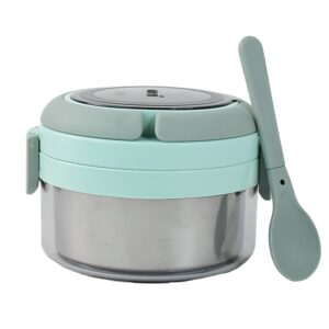 400ml Stainless Steel Insulated Lunch Box With Leakproof Lid Folding Spoon