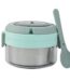 400ml Stainless Steel Insulated Lunch Box With Leakproof Lid Folding Spoon