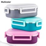 Insulated Leakproof Stainless Steel Lunch Box Set with Spoon 600ml - Image 2