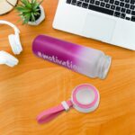350ml Glass Water Bottle Combo | Stylish Leakproof Reusable Bottle Set - Image 4