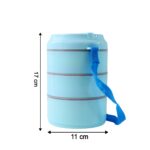 Insulated Lunch Box Set | 3 Layer Leak Proof Steel Tiffin Box - Image 3