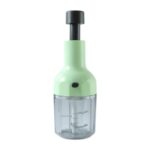1100ml Manual Push Vegetable Chopper with Stainless Steel Blades