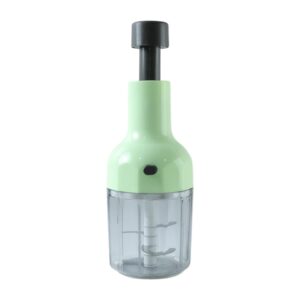 1100ml Manual Push Vegetable Chopper with Stainless Steel Blades