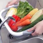 3-in-1 Foldable Kitchen Sink with Chopping Board, Washing Bowl & Draining Basket - Image 3