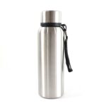 750ml Stainless Steel Water Bottle with Carry Strap | Leakproof Travel Bottle - Image 2