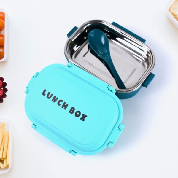 Insulated Leakproof Stainless Steel Lunch Box Set with Spoon 600ml Stainless Steel Lunch Container