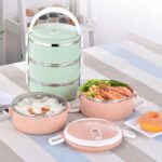 3 layer stainless steel lunch box premium hot tiffin box for office school travel