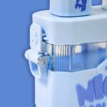 2 in 1 Water Bottle with Dual Compartments | Straw & Strap Hydration Bottle - Image 3