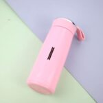 400ml Leak Proof Glass Water Bottle Combo Pack of 2 | Pink & Light Blue Glass Bottles - Image 5