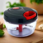900ml Manual Push Vegetable Chopper with Stainless Steel Blades