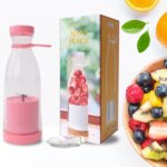 Portable 420ml USB Rechargeable Juicer Blender with 6 Stainless Steel Blades