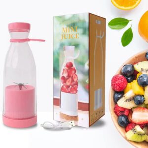 Portable 420ml USB Rechargeable Juicer Blender with 6 Stainless Steel Blades