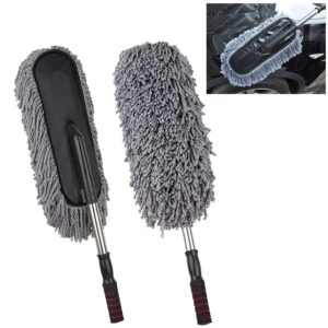 Premium Microfiber Car Duster with Extendable Handle for Vehicle Cleaning