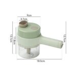 4-in-1 Electric Handheld Vegetable Cutter & Slicer | Rechargeable Food Chopper Machine - Image 4