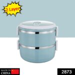 2 Layer Stainless Steel Lunch Box | Premium Hot Tiffin Box For Office School - Image 2