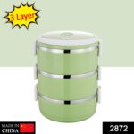3 Layer Stainless Steel Lunch Box - Image 2