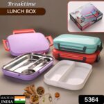 Steel Lunch Box With Compartments | Premium Office School Lunch Box - Image 2
