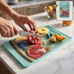 Cutting Board and 2 in 1 Knife Peeler Combo - Image 6