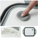 3-in-1 Foldable Kitchen Sink with Chopping Board, Washing Bowl & Draining Basket - Image 6