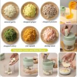 4-in-1 Electric Handheld Vegetable Cutter & Slicer | Rechargeable Food Chopper Machine - Image 2