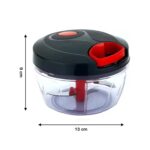 Manual Push Vegetable Chopper | Hand Press Food Chopper & Onion Cutter - Image 2