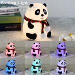 Panda 7 Color LED Silicone Touch Lamp | Soft Touch Rechargeable Night Light - Image 2