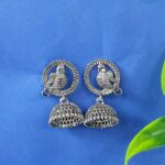 Oxidized Jhumka Earrings Combo Set of 3 | Elegant Traditional Earrings for Women - Image 4