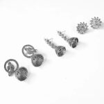 Oxidized Jhumka Earrings Combo Set of 3 | Elegant Traditional Earrings for Women - Image 5